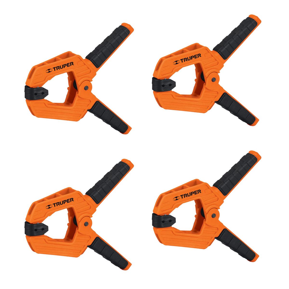 TRUPER - Combo Prensa de resorte de 4 pulgadas x 4 unidadesTruper