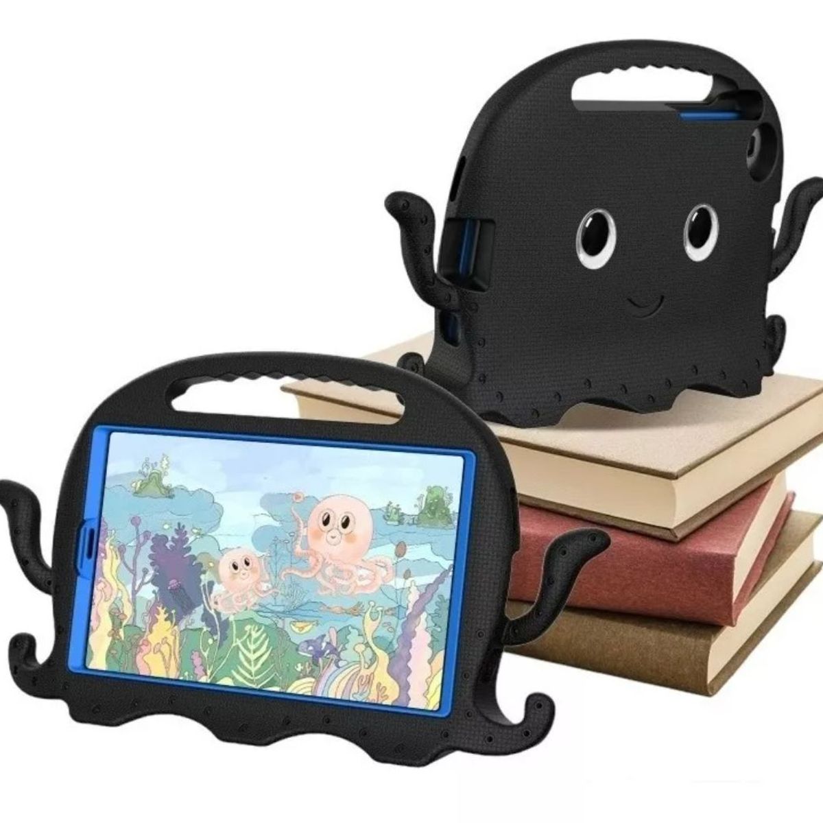 GENERICO - Funda de Goma Diseño para Tablet Samsung A8 10.5 SM-X200/X205  Negro