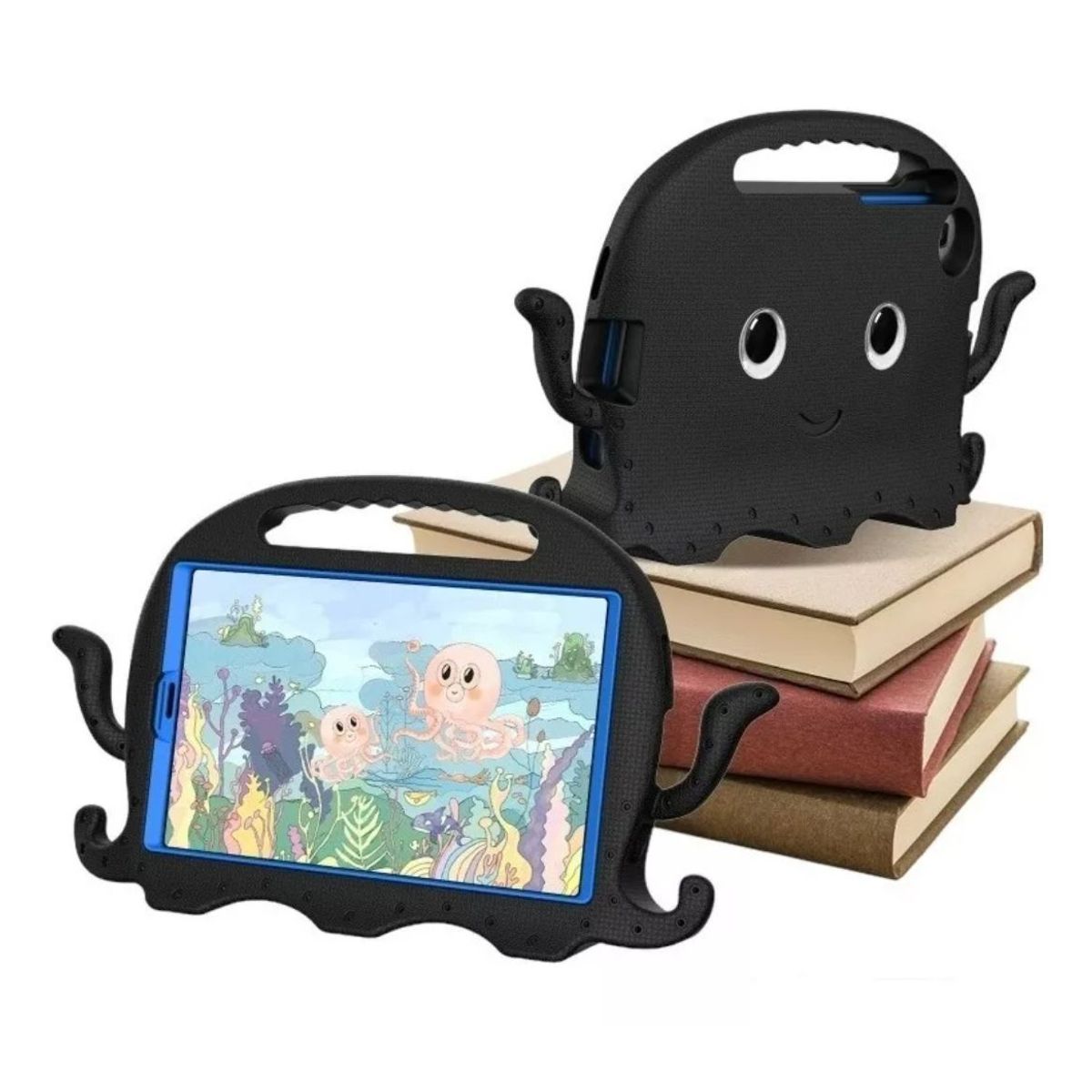 GENERICO - Funda de Goma Diseño para Tablet Samsung A8 10.5 SM-X200/X205  Negro