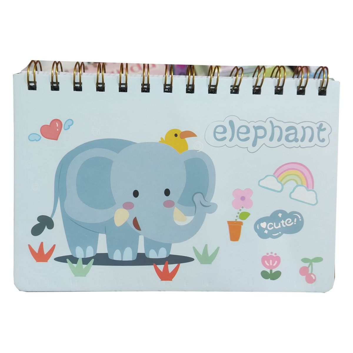 GENERICO - Libreta Elefante kawaii - Celeste