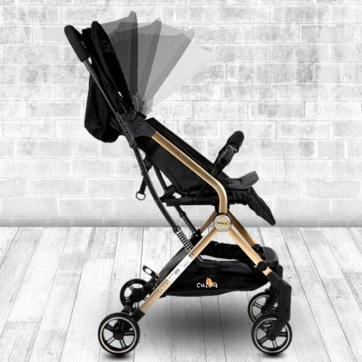 SAFETY 1ST - Coche de Paseo Compacto para Bebé «SPARK» Black Gold