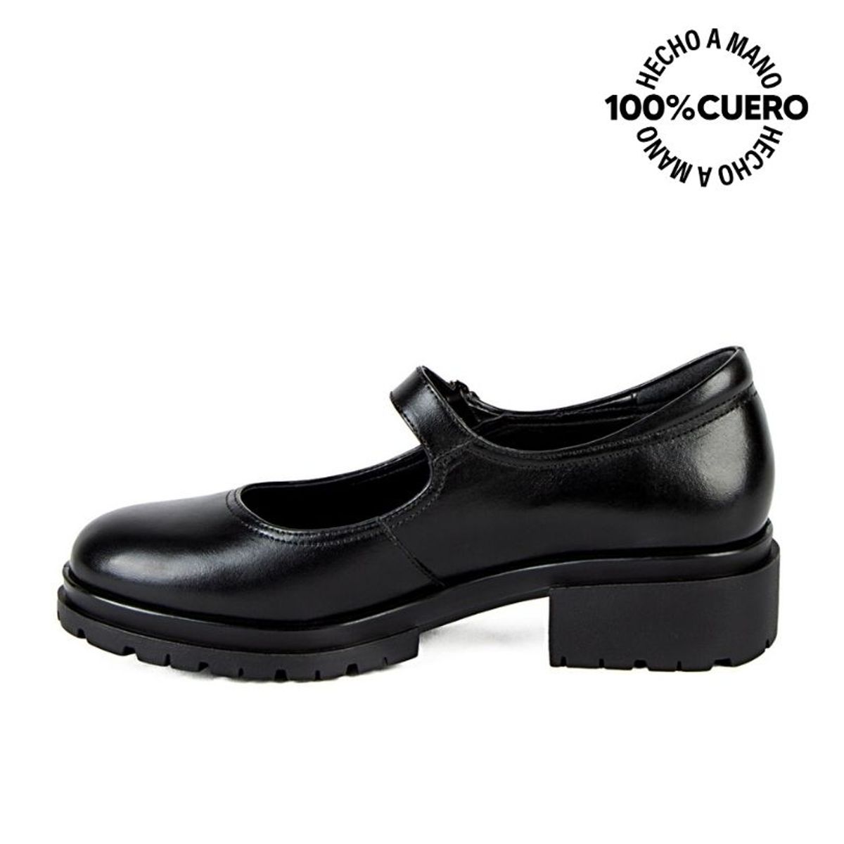 VIALE - Zapato Maryjane Casual TASTE-2301 Negro Viale Cuero