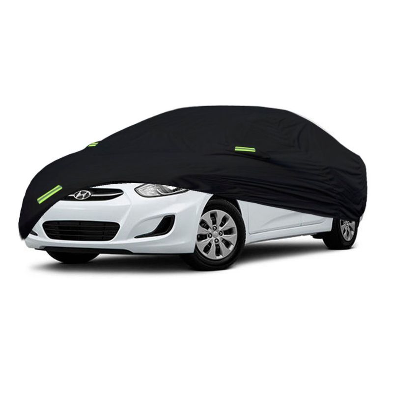 TECGO - PROTECTOR CUBIERTA COBERTOR TIPO HYUNDAI ACCENT SEDAN NEGRO
