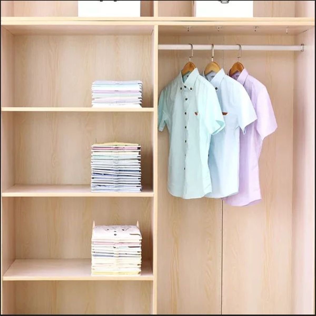 GENERICO - Organizador de camisas ropa para armario juego de 6 piezas..