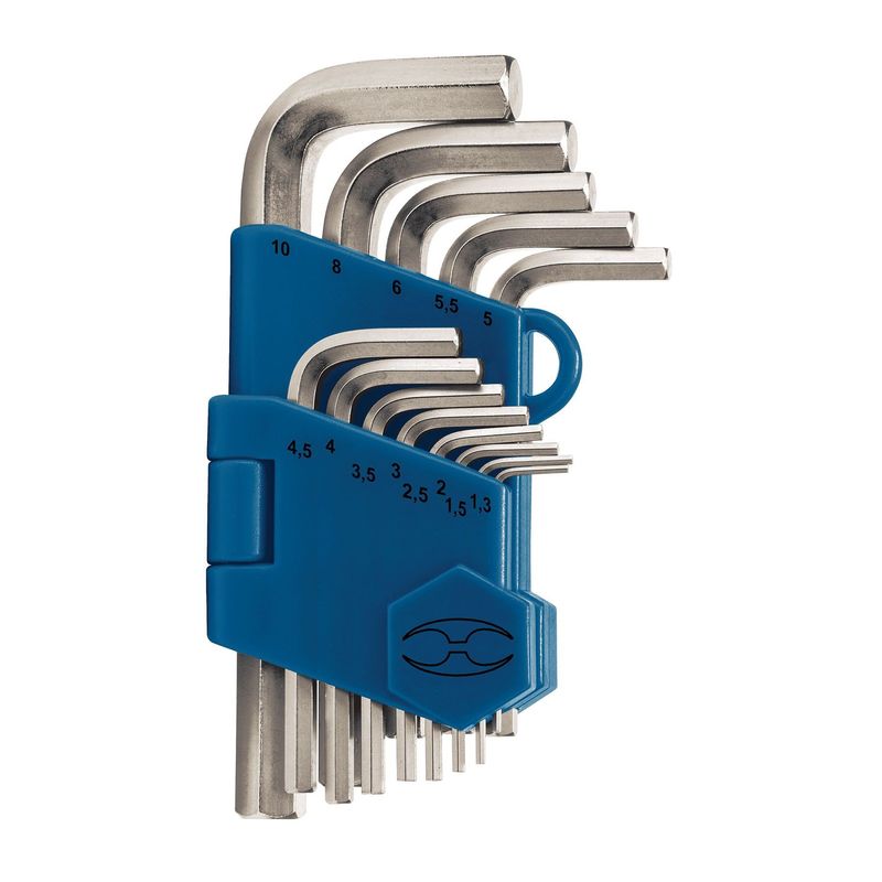 TRUPER - Juego 13 llaves allen mm punta hexagonal Truper