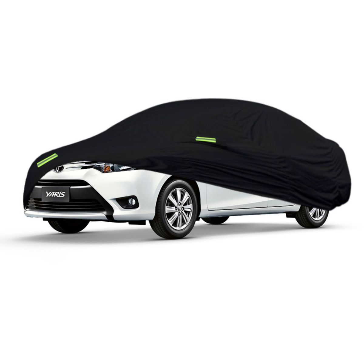 TECGO - PROTECTOR COBERTOR TIPO TOYOTA YARIS SEDAN HASTA 2014 NEGRO