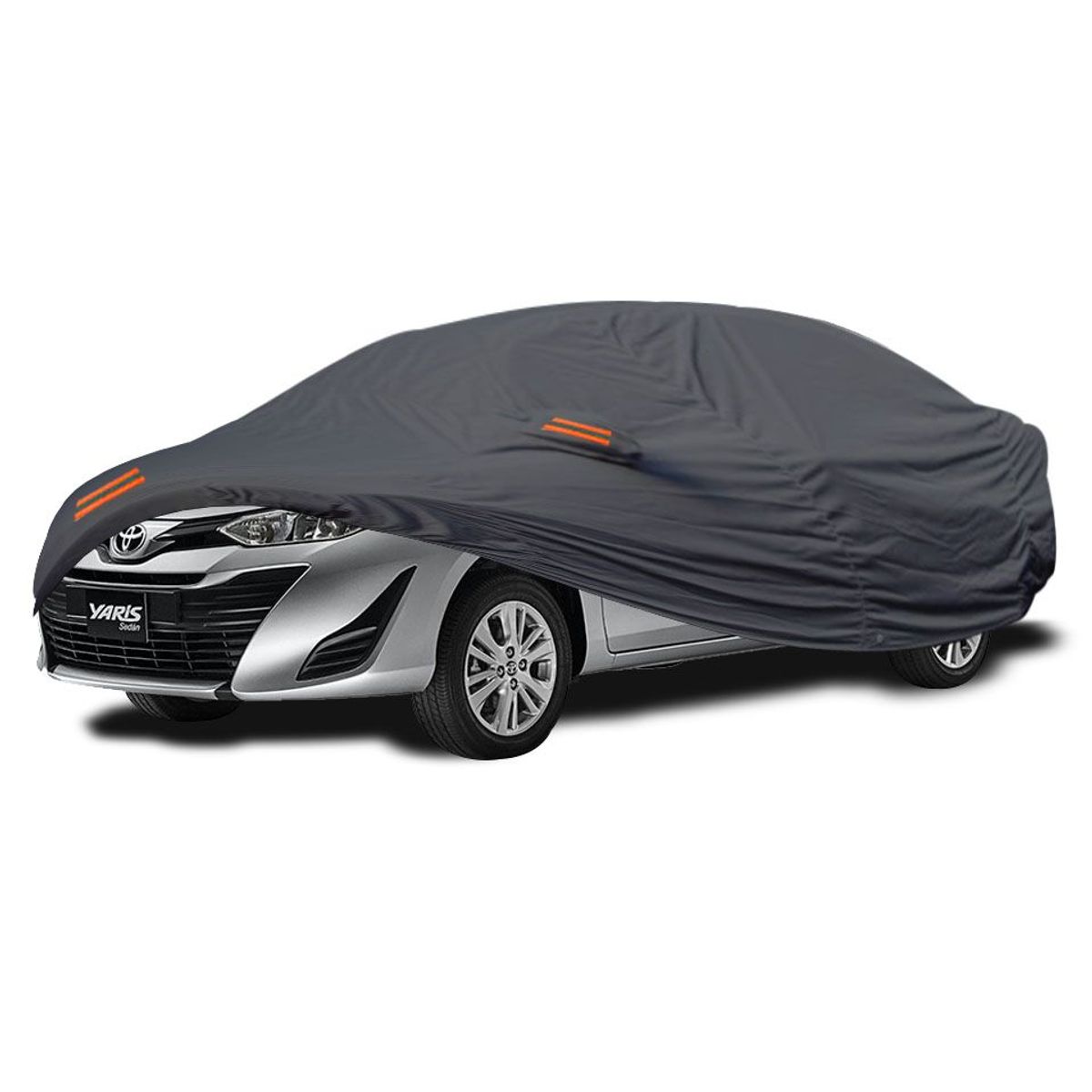 TECGO - PROTECTOR COBERTOR TIPO TOYOTA YARIS SEDAN 2015 AL 2020 GRIS