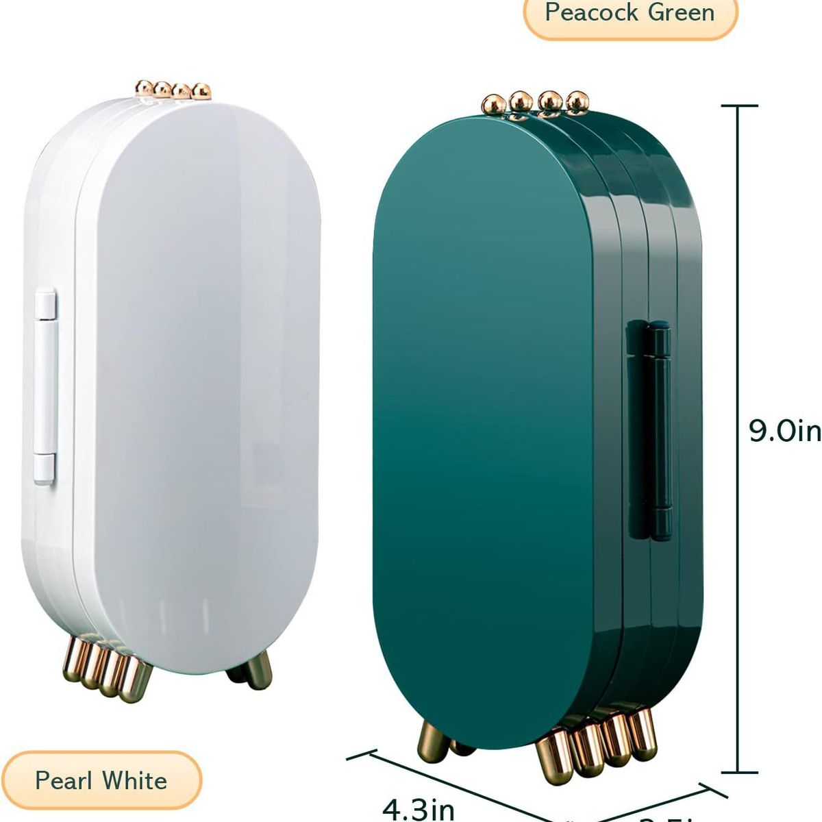 GENERICO - Organizador de aretes y joyas con 4 puertas Plegable