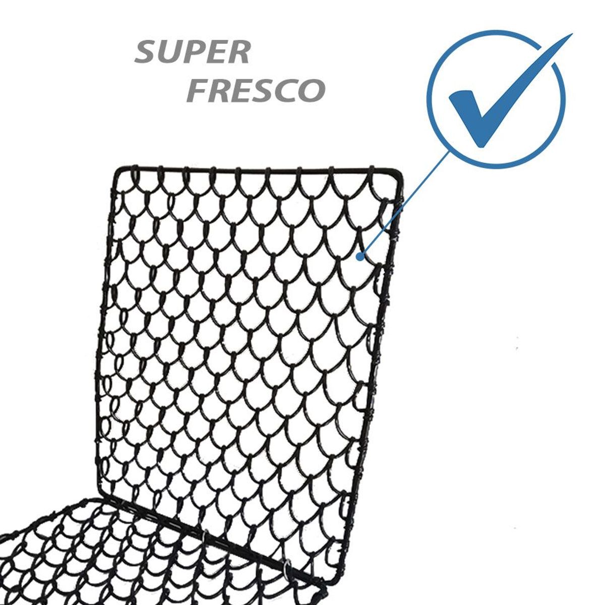 GENERICO - Respaldar De Auto Asiento Antitranspirante Alambres Negro