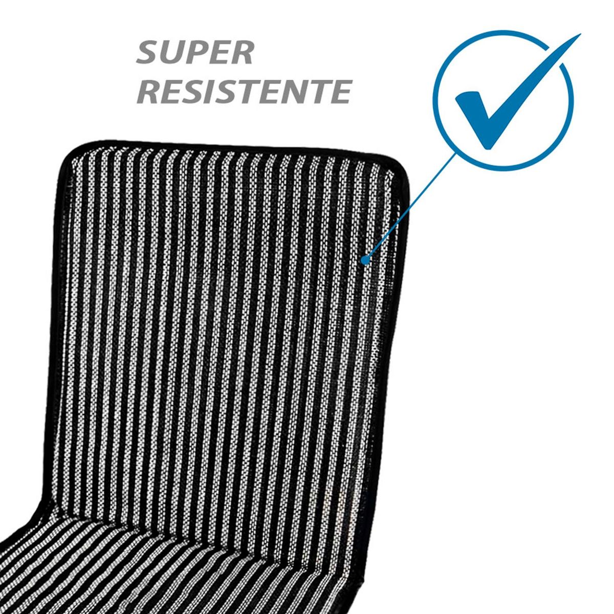 GENERICO - Respaldar Auto Asiento Antitranspirante Malla Negro