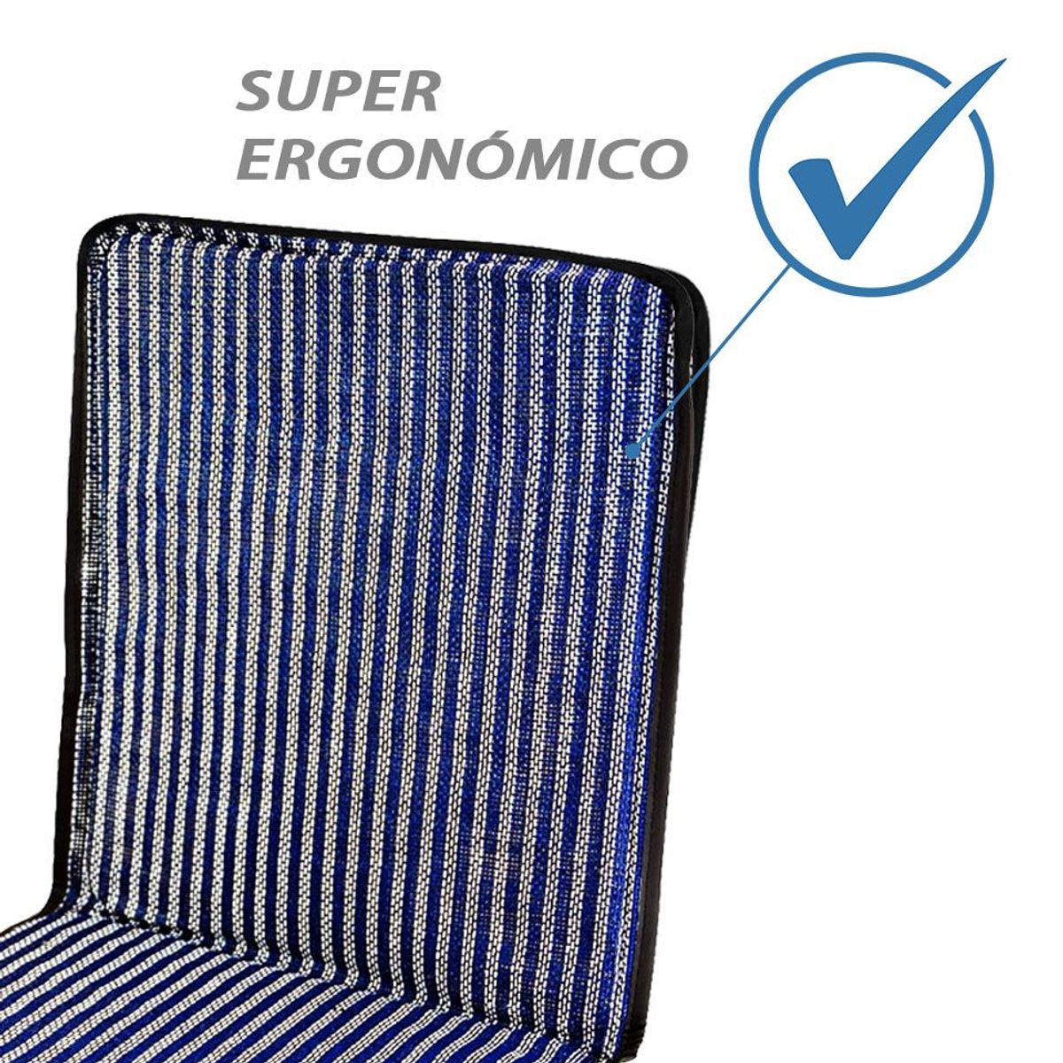 GENERICO - Respaldar  Auto Asiento Antitranspirante Malla Azul