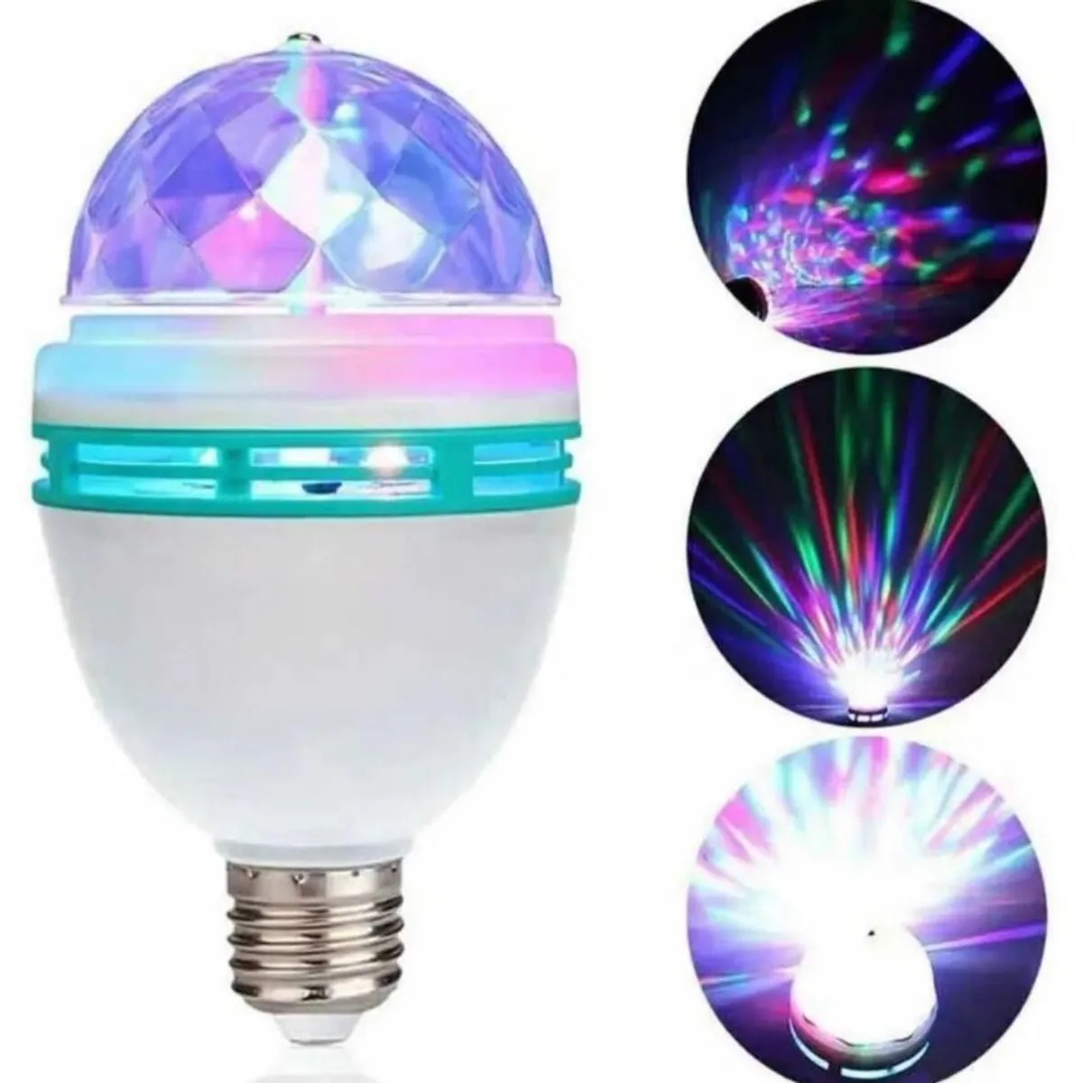 GENERICO - Focos Led Giratorio con Luces de Colores