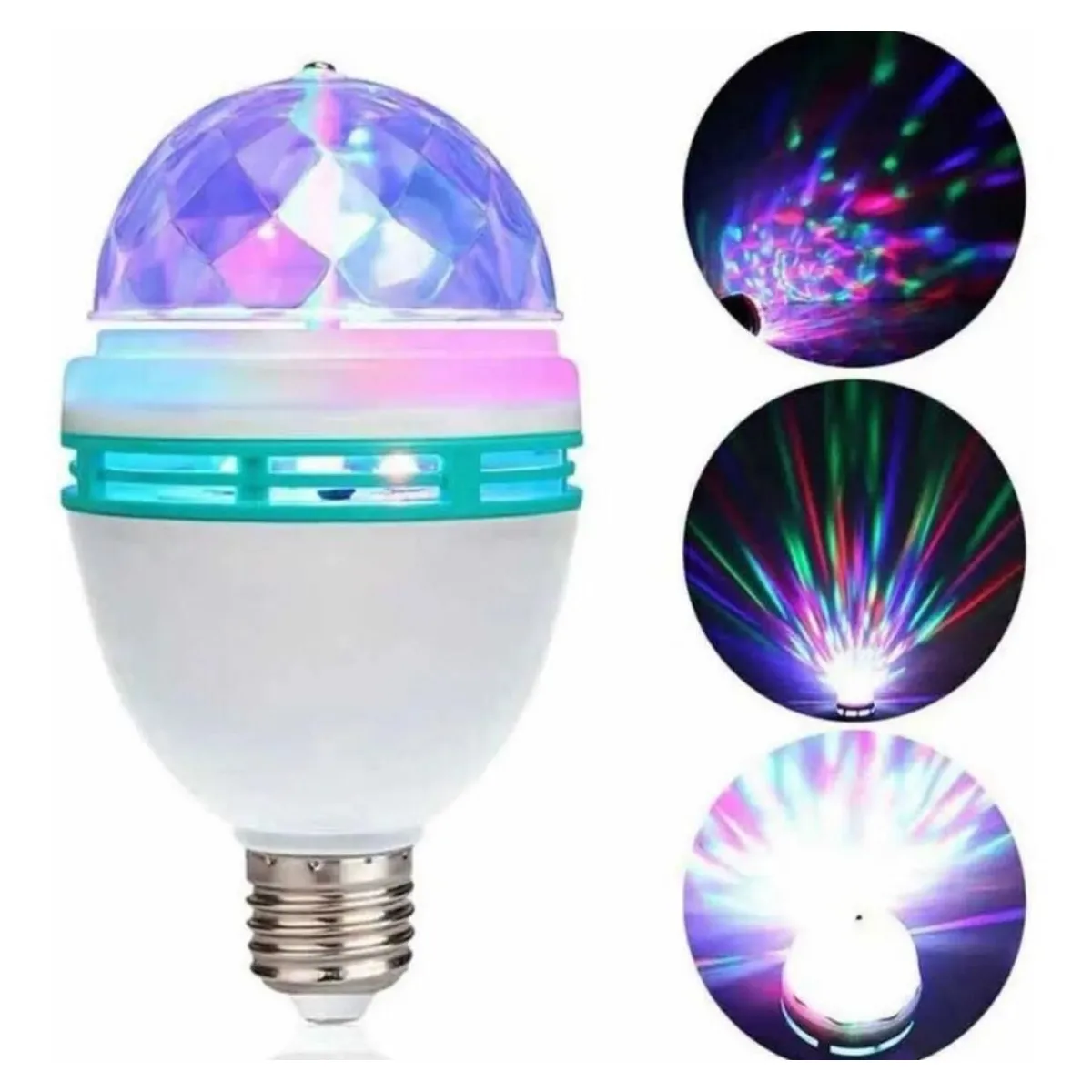 GENERICO - Focos Led Giratorio con Luces de Colores