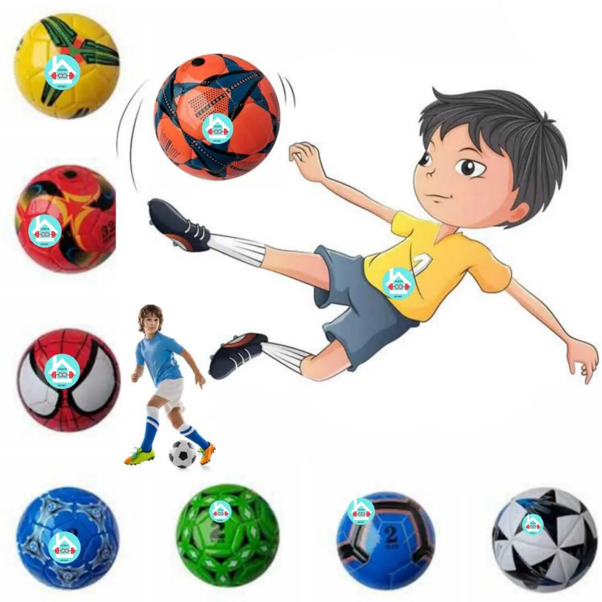 GENERICO - Set de 3 Pelotas De Futbol PEQUEÑAS PARA NIÑOS