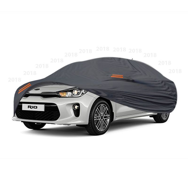TECGO - PROTECTOR CUBIERTA COBERTOR TIPO KIA RIO SEDAN 2018 GRIS