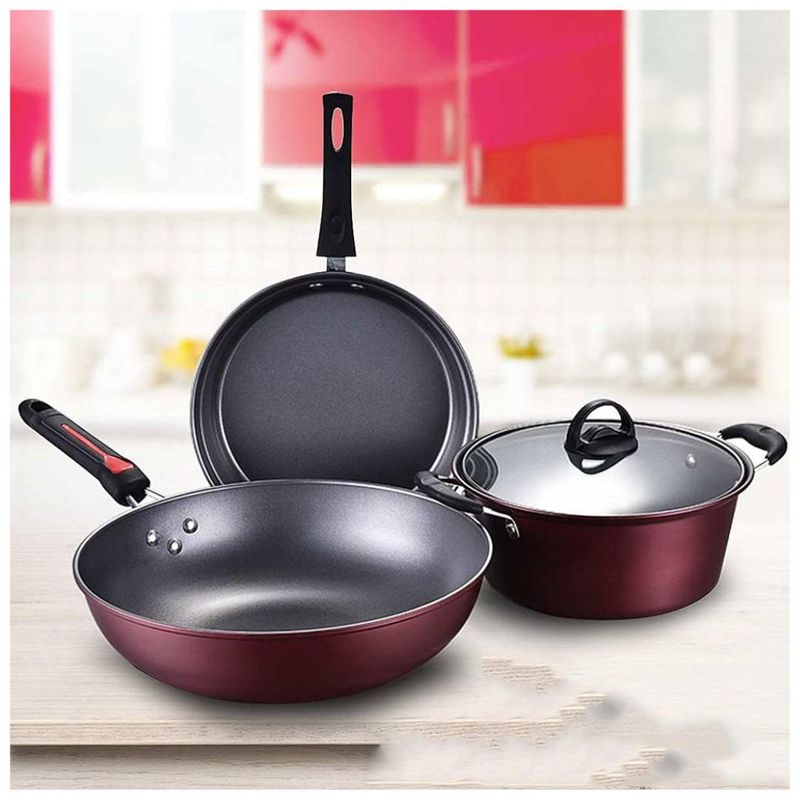 INSPIRA MARKET - Set de Olla Sarten Wok
