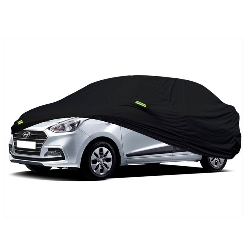 TECGO - PROTECTOR CUBIERTA COBERTOR TIPO HYUNDAI I10 SEDAN NEGRO