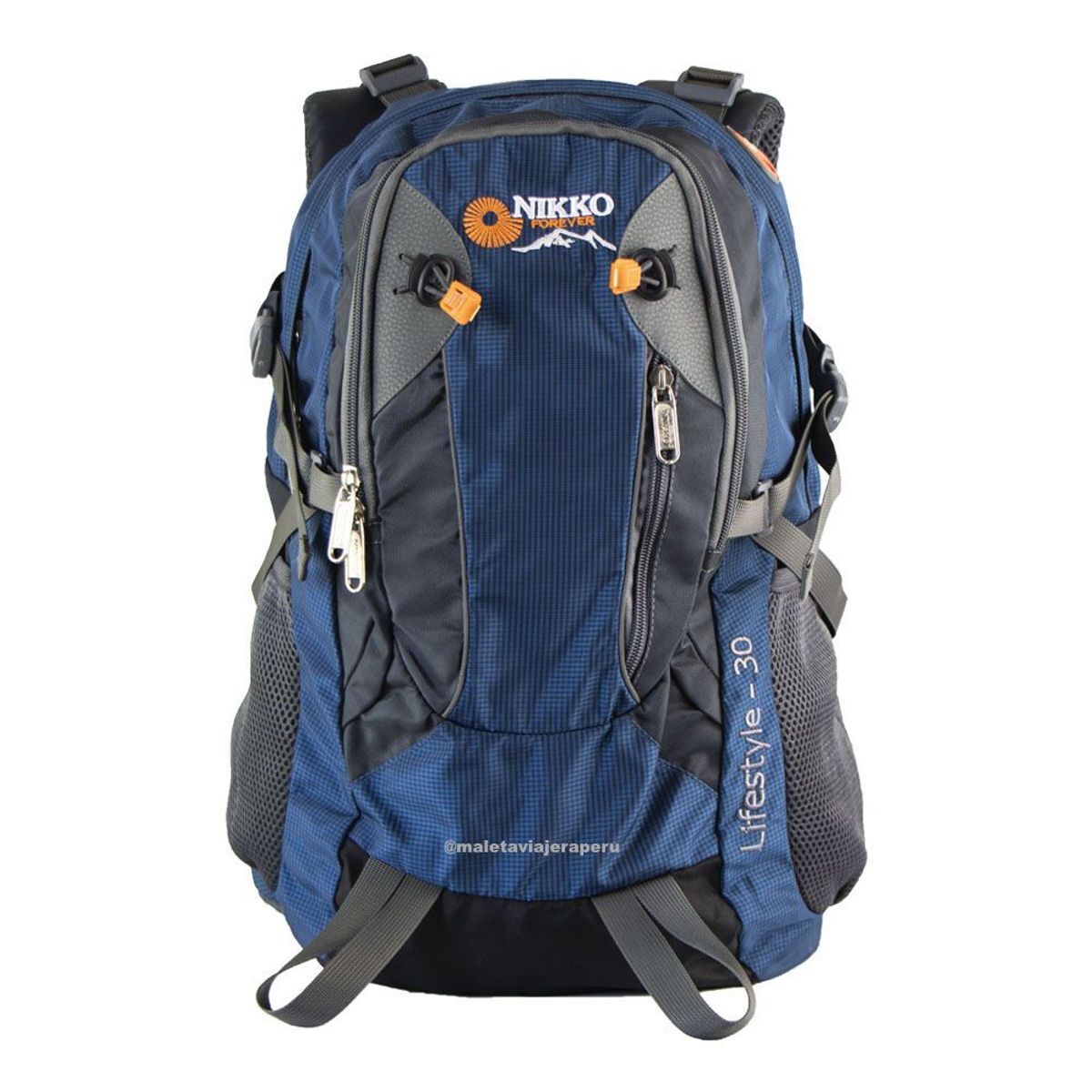 GENERICO - Mochila Outdoor Nikko Lifestyle 30 Trekking Montaña (Acero)