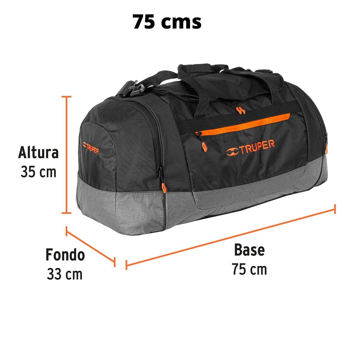 TRUPER - Combo Maletas deportivas viaje Mochila Porta laptop 3 piezas