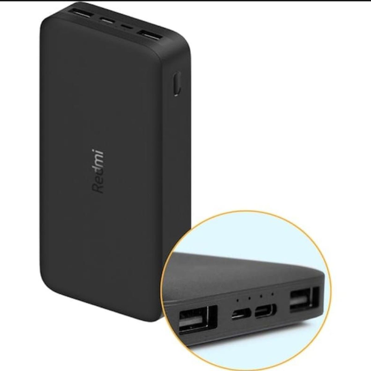 XIAOMI - XIAOMI REDMI POWER BANK 20000MAH CARGA RÁPIDA 18W NEGRO