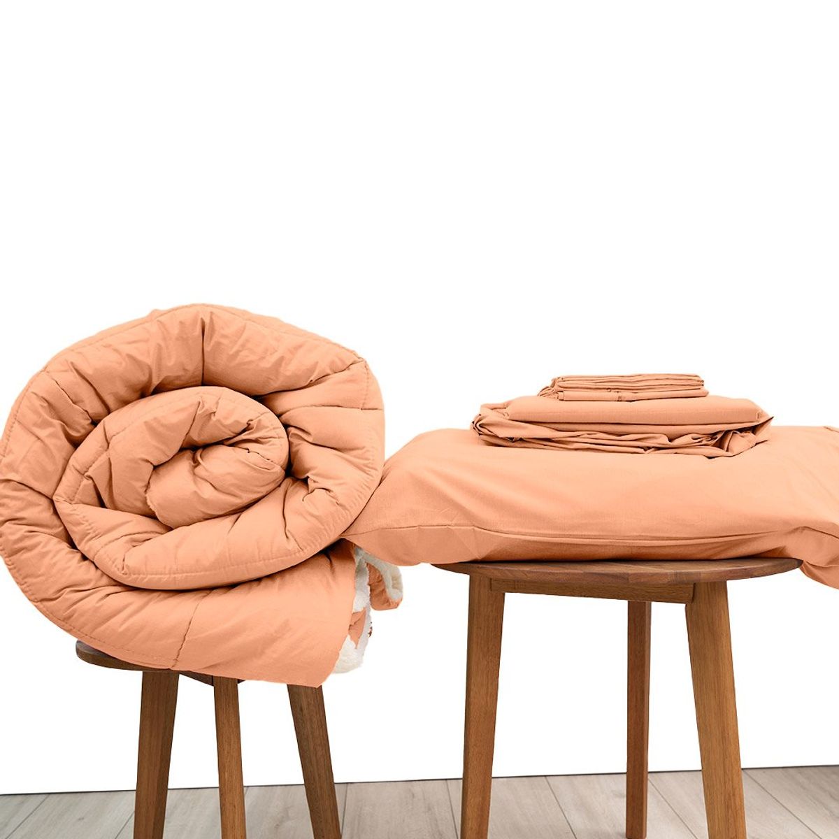 COBITEX HOME - Sábanas  Edredón con corderito King Melón Cobitex 100 algodón