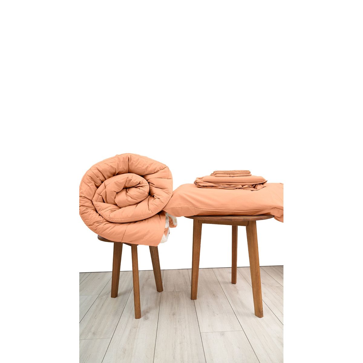 COBITEX HOME - Sábanas  Edredón con corderito Queen Melón Cobitex 100 algodón