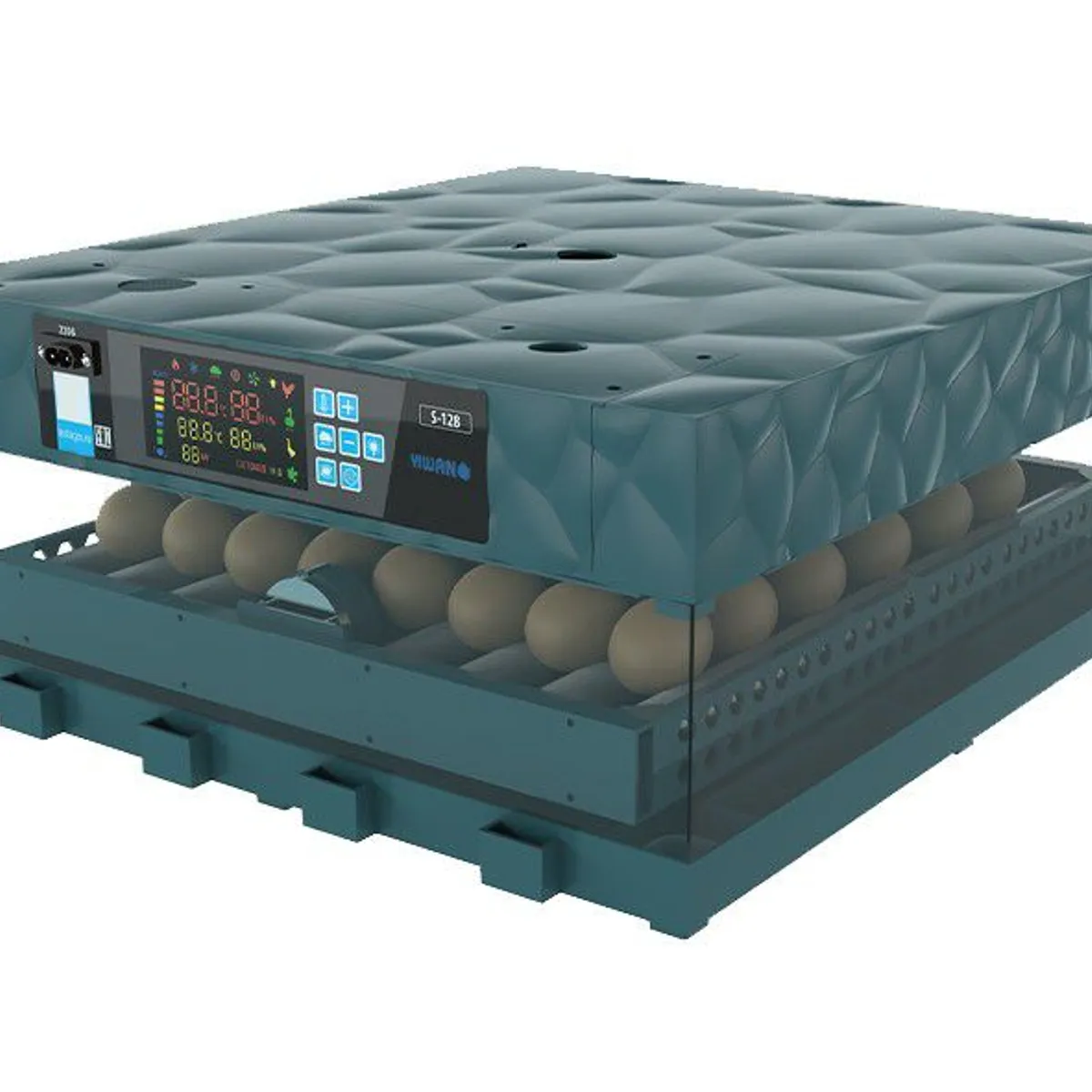 GENERICO - INCUBADORA AUTOMÁTICA PARA 64 HUEVOS 220V-12V JERSIMPORT