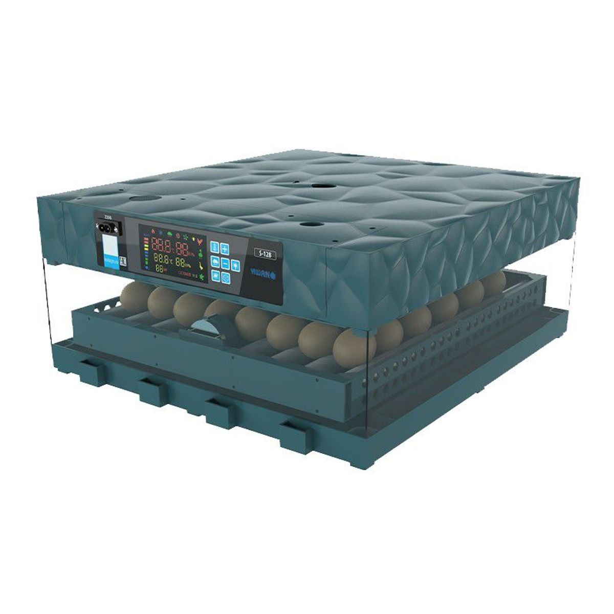 GENERICO - INCUBADORA AUTOMÁTICA PARA 64 HUEVOS 220V-12V JERSIMPORT