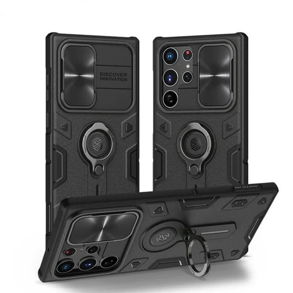 GENERICO - Case Samsung Galaxy S23 Ultra Nillkin Camshield Armor NEGRO.