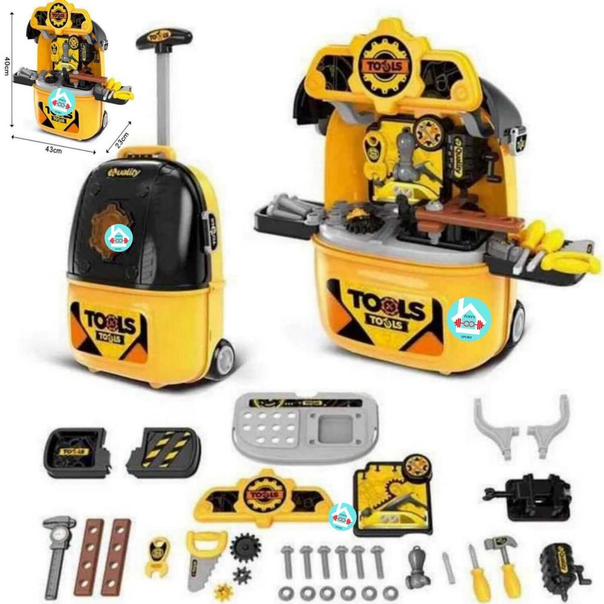 GENERICO - Kit herramientas maleta niño