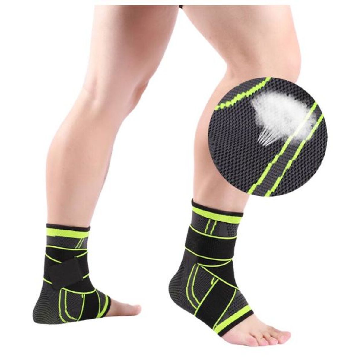 GENERICO - Pack x2 Tobillera Deportiva Alta Soporte Presurizado de Fijacion