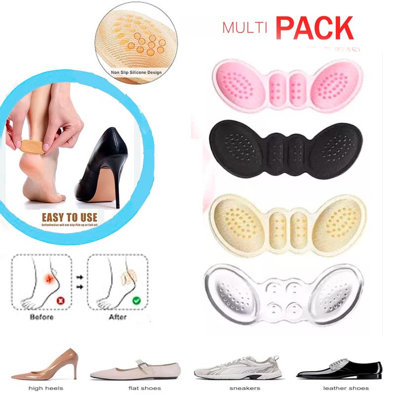 GENERICO - 5 Pares Protector de Talón Autoadhesivo Anti-Ampollas