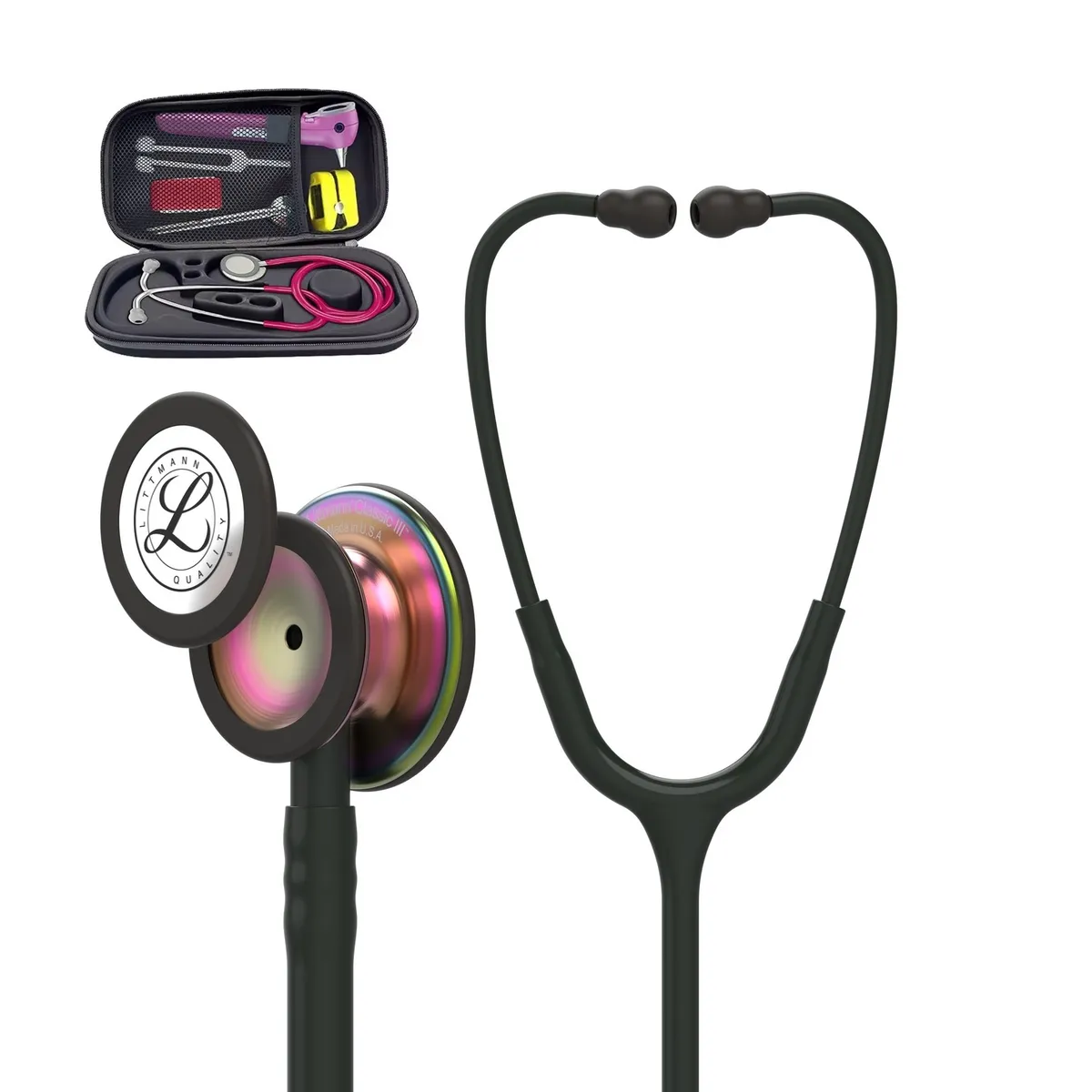 LITTMANN - Estetoscopio Classic III Acabado Arcoíris + Estuche
