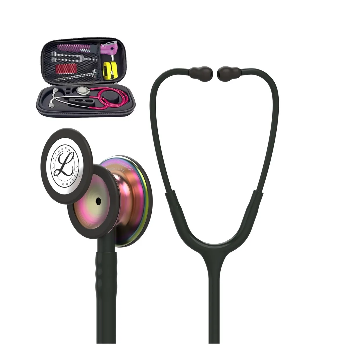 LITTMANN - Estetoscopio Classic III Acabado Arcoíris + Estuche