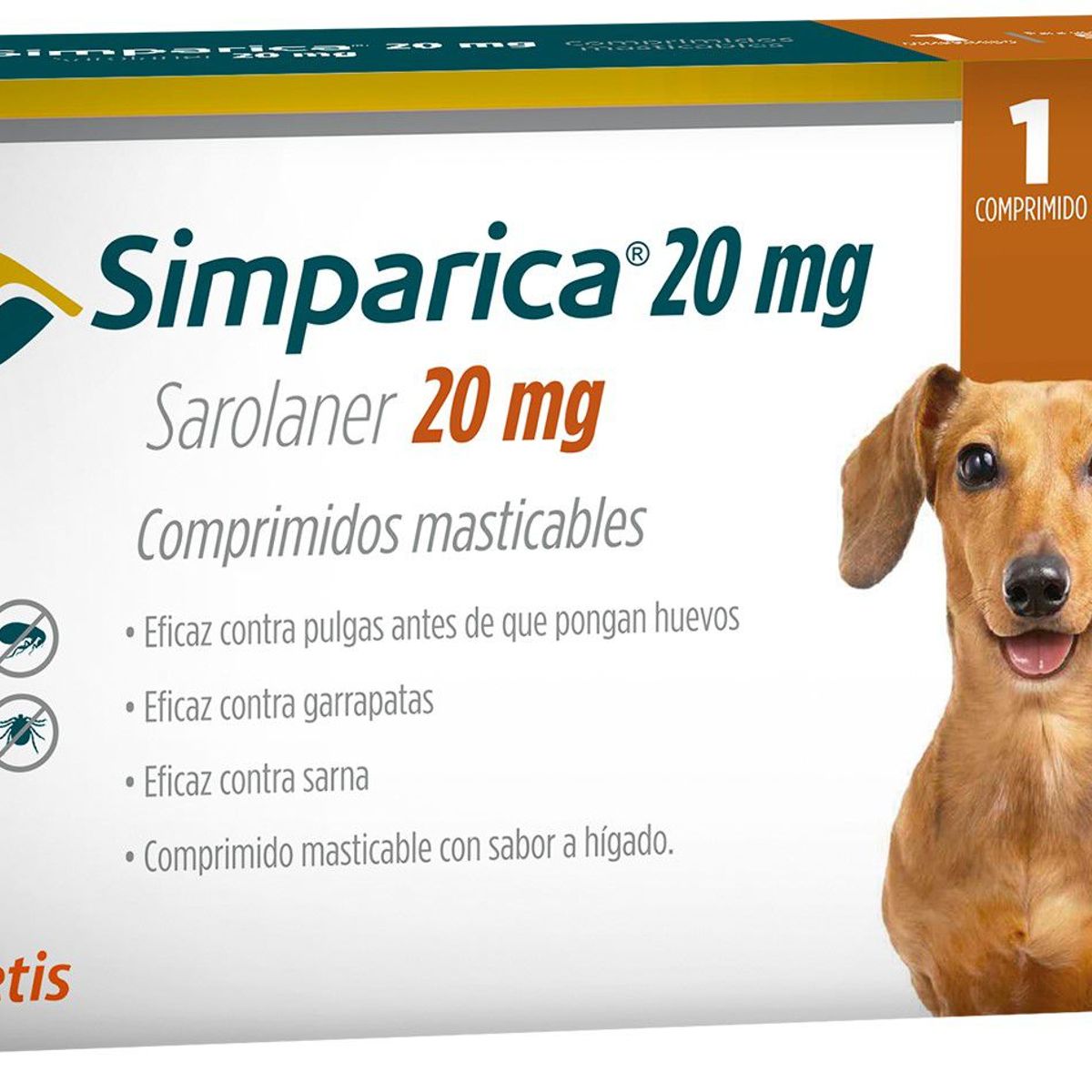 SIMPARICA - Simparica Antipulgas 20 mg X 3 Tabletas 5 - 10 KG