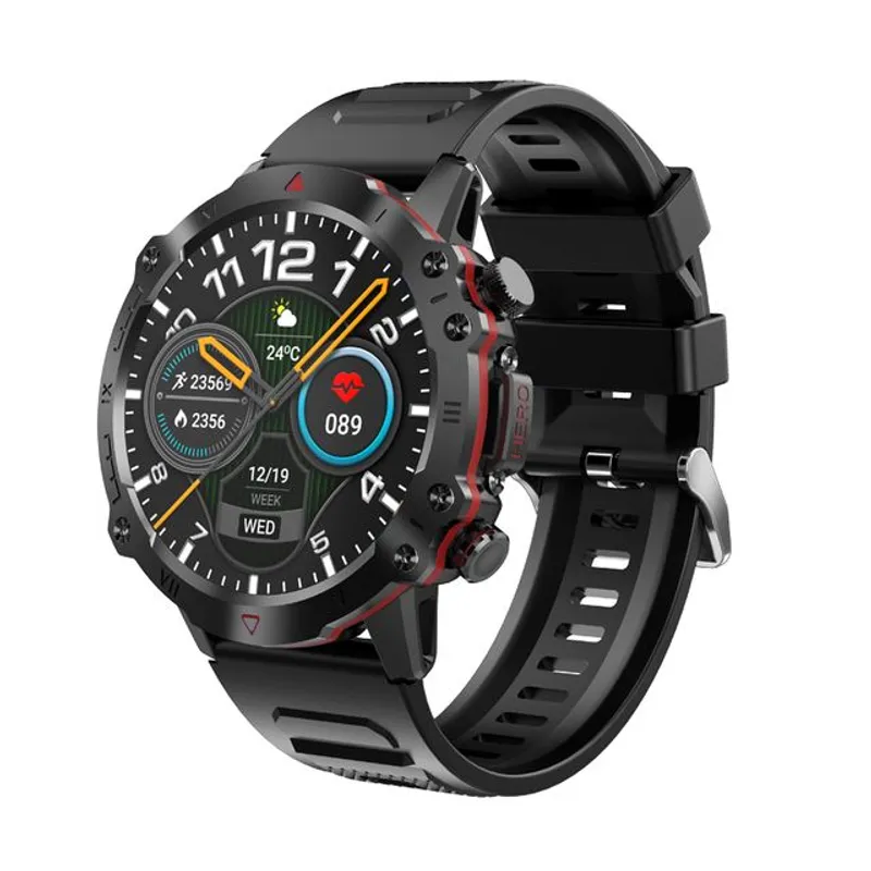 TOUMI - Toumi GT-D reloj inteligente militar de tres defensasIP68 1,39 pulgada