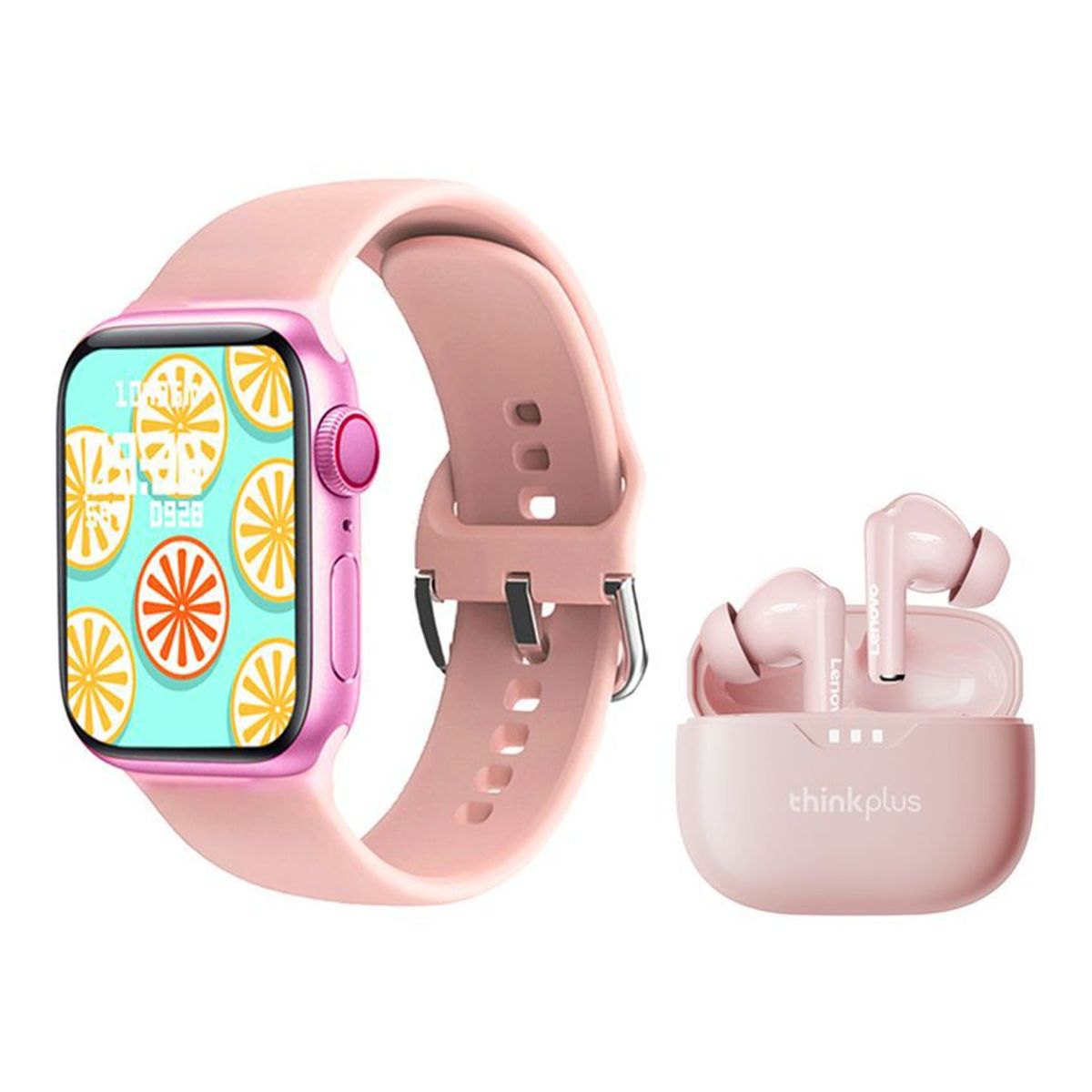 LENOVO - Lenovo LP3 Pro Audífonos tws y Toumi Watch 2 Max-Rosa