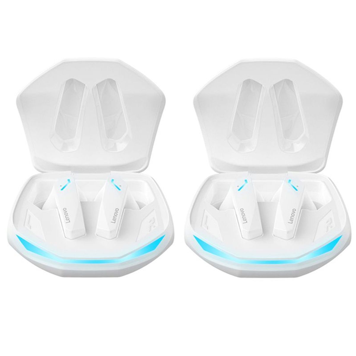 LENOVO - Set 2 De Audífonos Lenovo GM2 PRO  Bluetooth 5.3 Earphone-Blanco