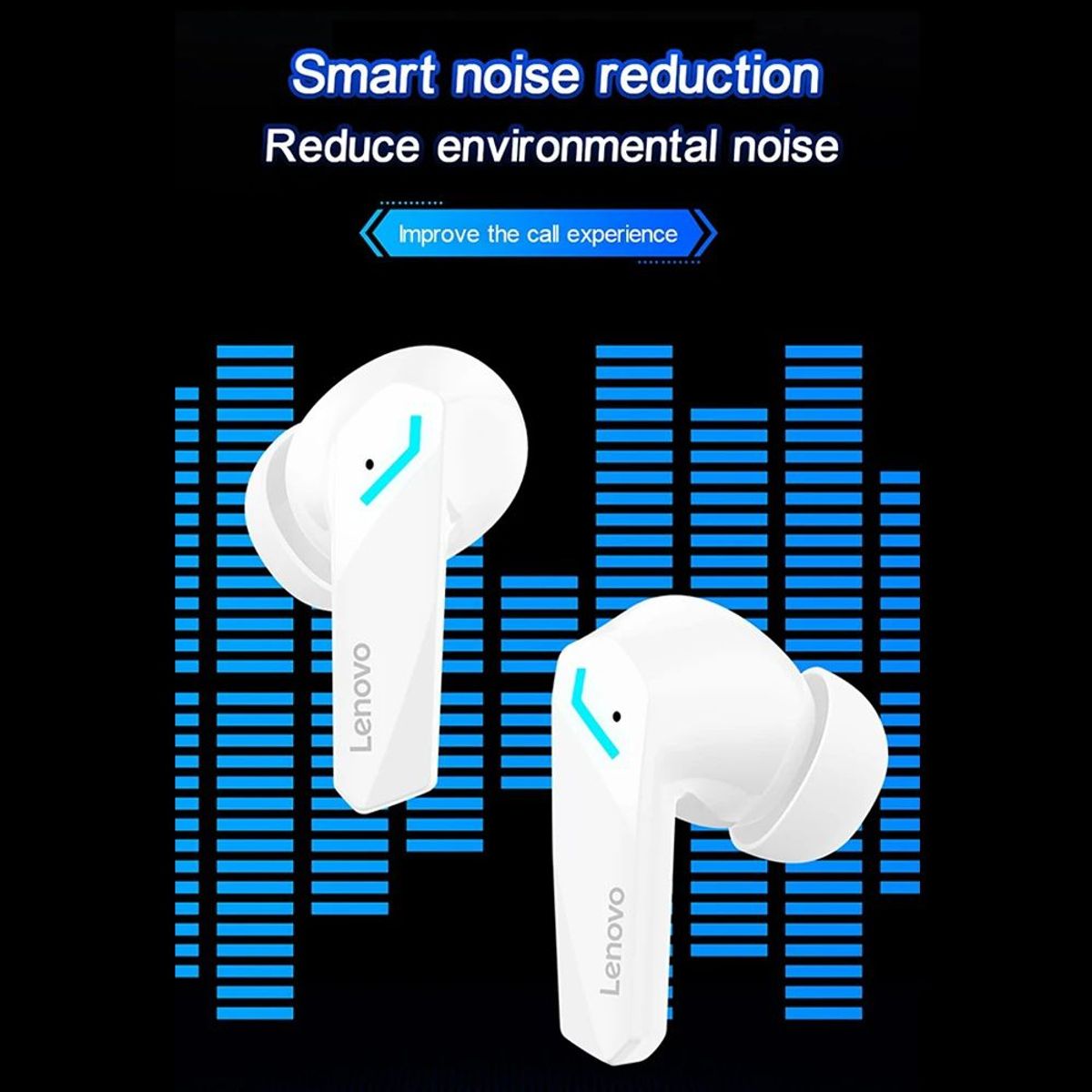 LENOVO - Set 3 De Audífonos Lenovo GM2 PRO    Bluetooth 5.3 Earphone-Negro