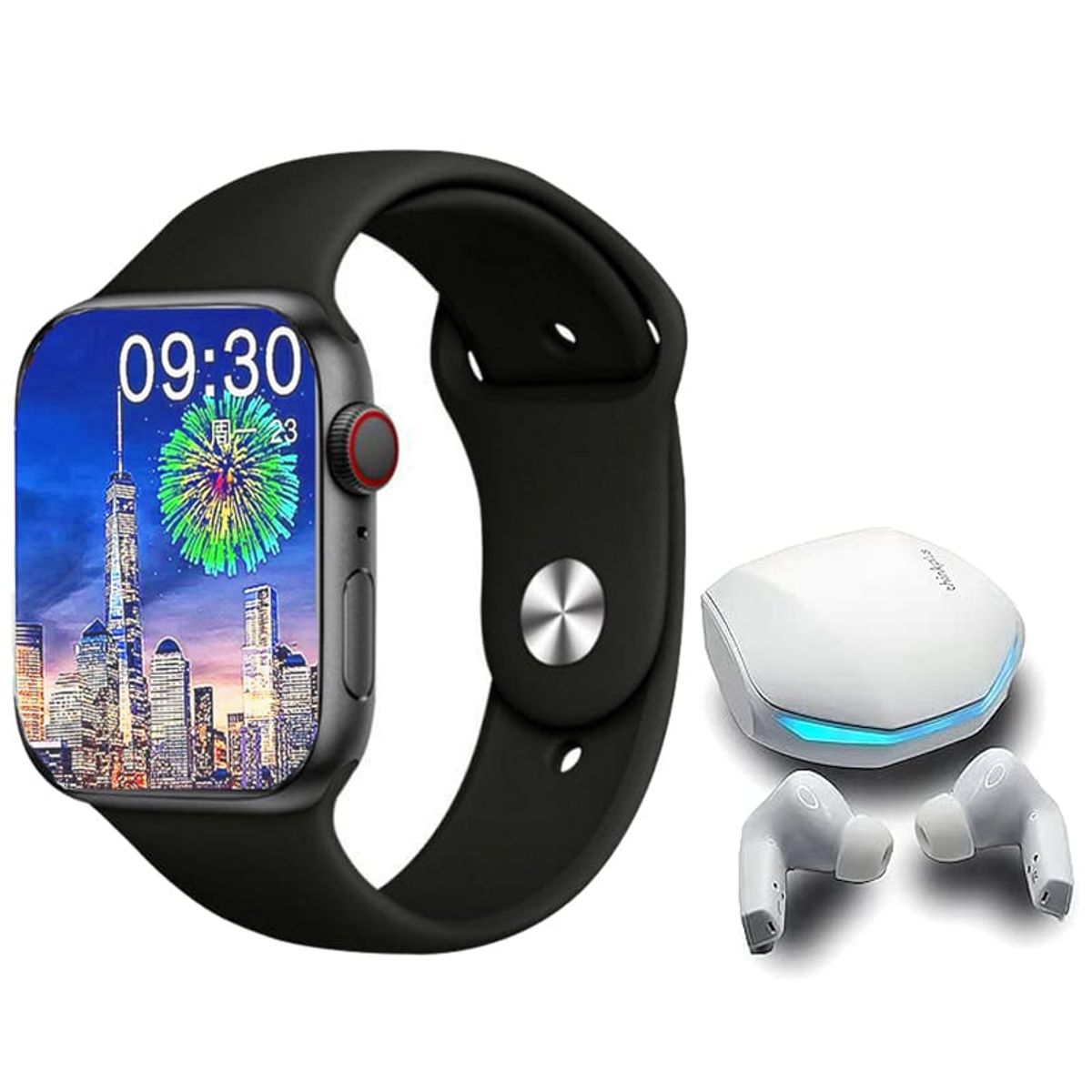 LENOVO - Audífonos Lenovo GM2 Pro Tws-Blanco y Toumi Watch S9 Pro-Negro