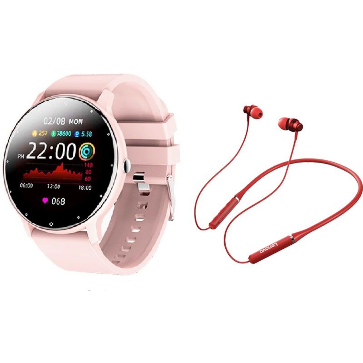 LENOVO - Audífonos Lenovo HE05 Tws y Toumi Watch Fit 2 Reloj inteligente