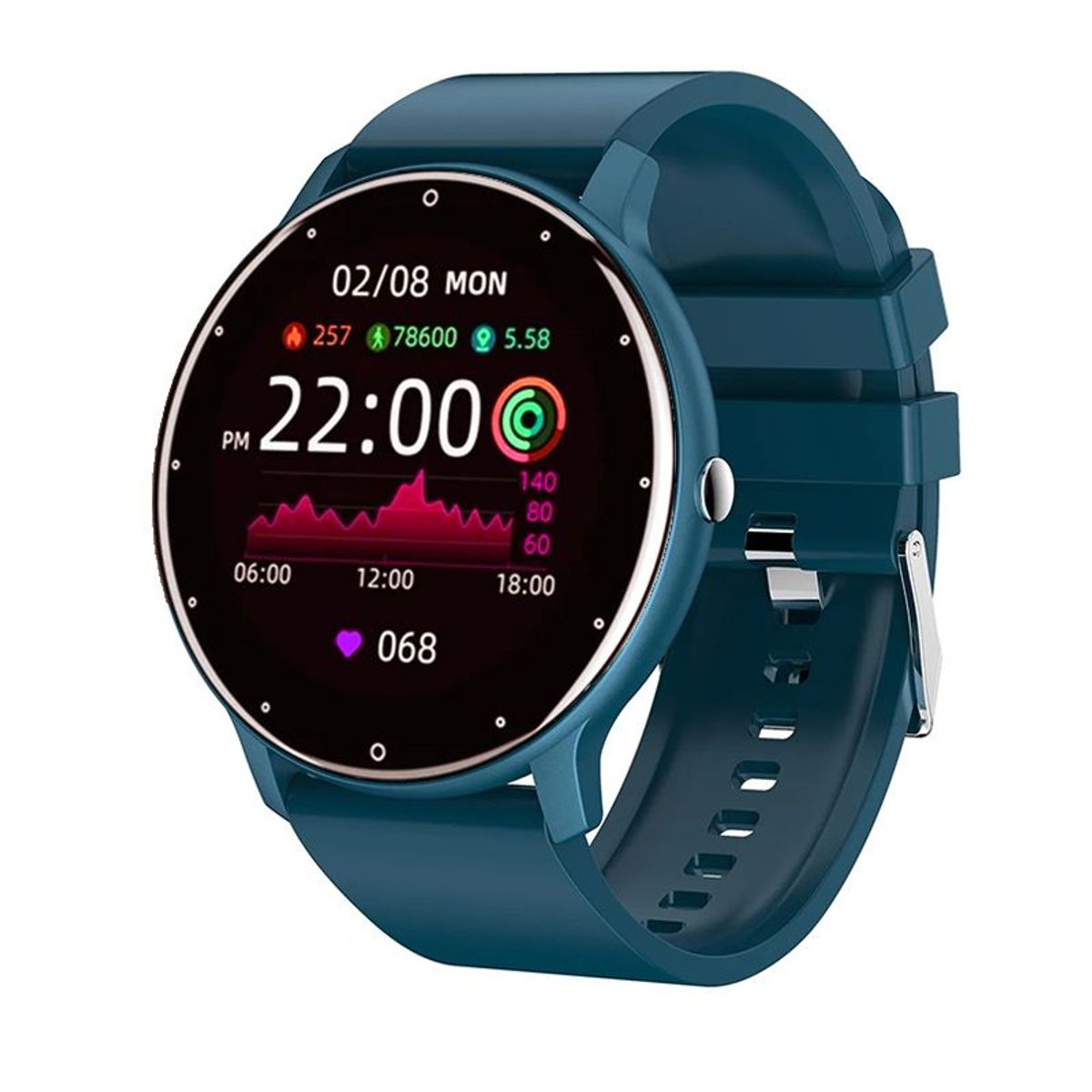 TOUMI - Toumi watch fit 2-B reloj inteligente bluetooth sports smartwatch-Azul