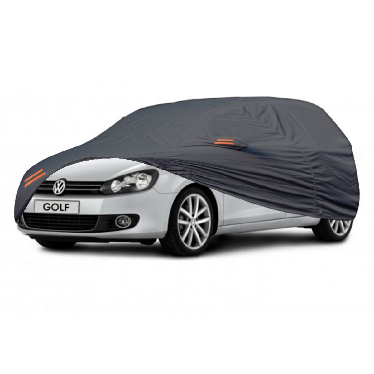 TECGO - PROTECTOR FUNDA COBERTOR TIPO VOLKSWAGEN GOLF HATCHBACK GRIS