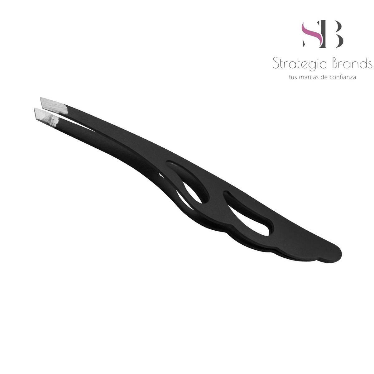 EUPHORIA - Pinzas Depilatoria con Punta Oblicua de Acero Inoxidable Quirúrgico