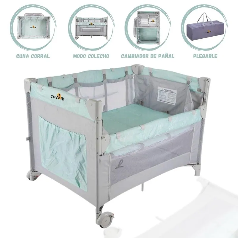 INFANTI - Cuna Corral INFANTI «ALWAYS TOGETHER » MINT