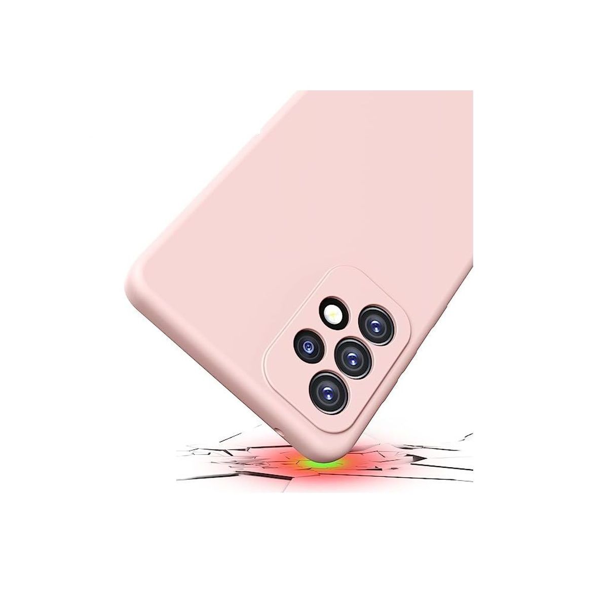 GENERICO - Case generico rosado para celular A53 - silicona