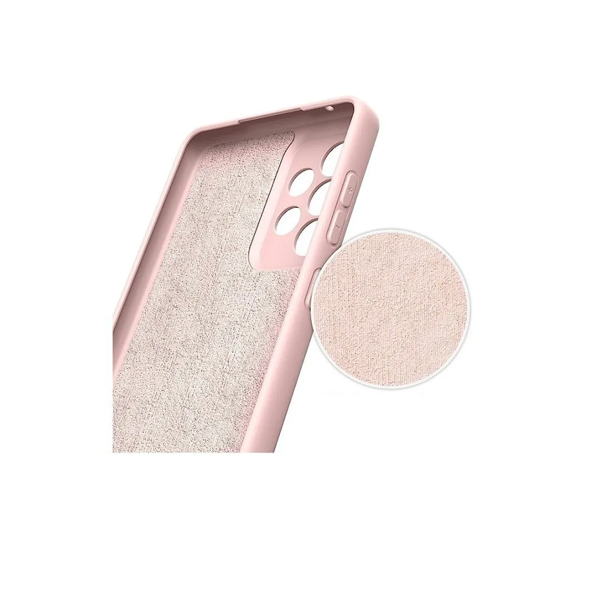 GENERICO - Case generico rosado para celular A53 - silicona