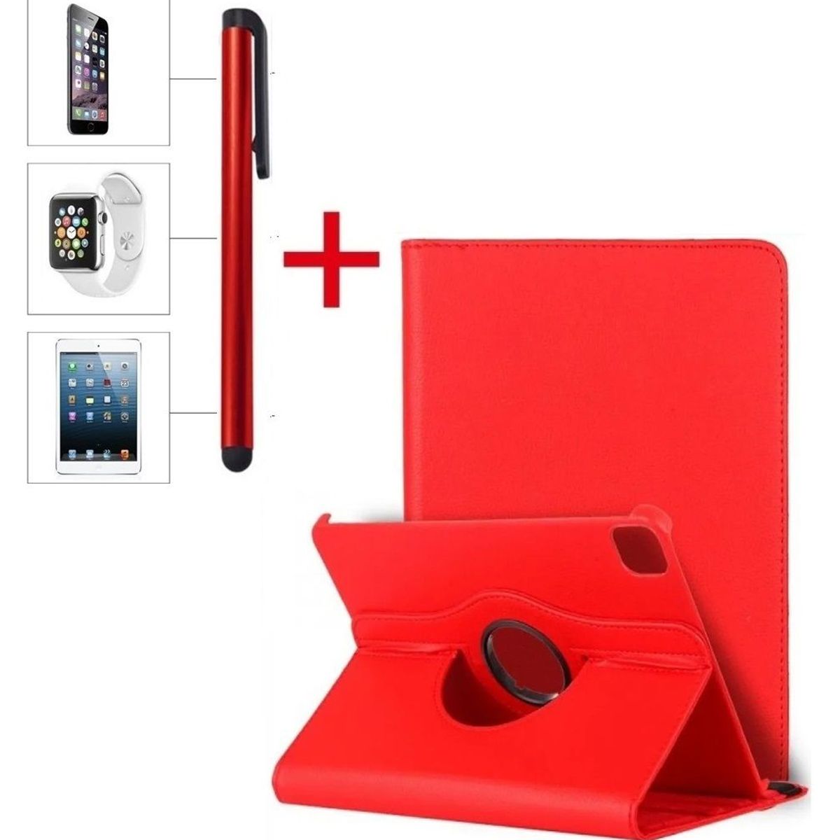 GENERICO - Flip Cover + Lapiz tactil para iPad Pro 11 1era Gen A1980 A2013 A1934