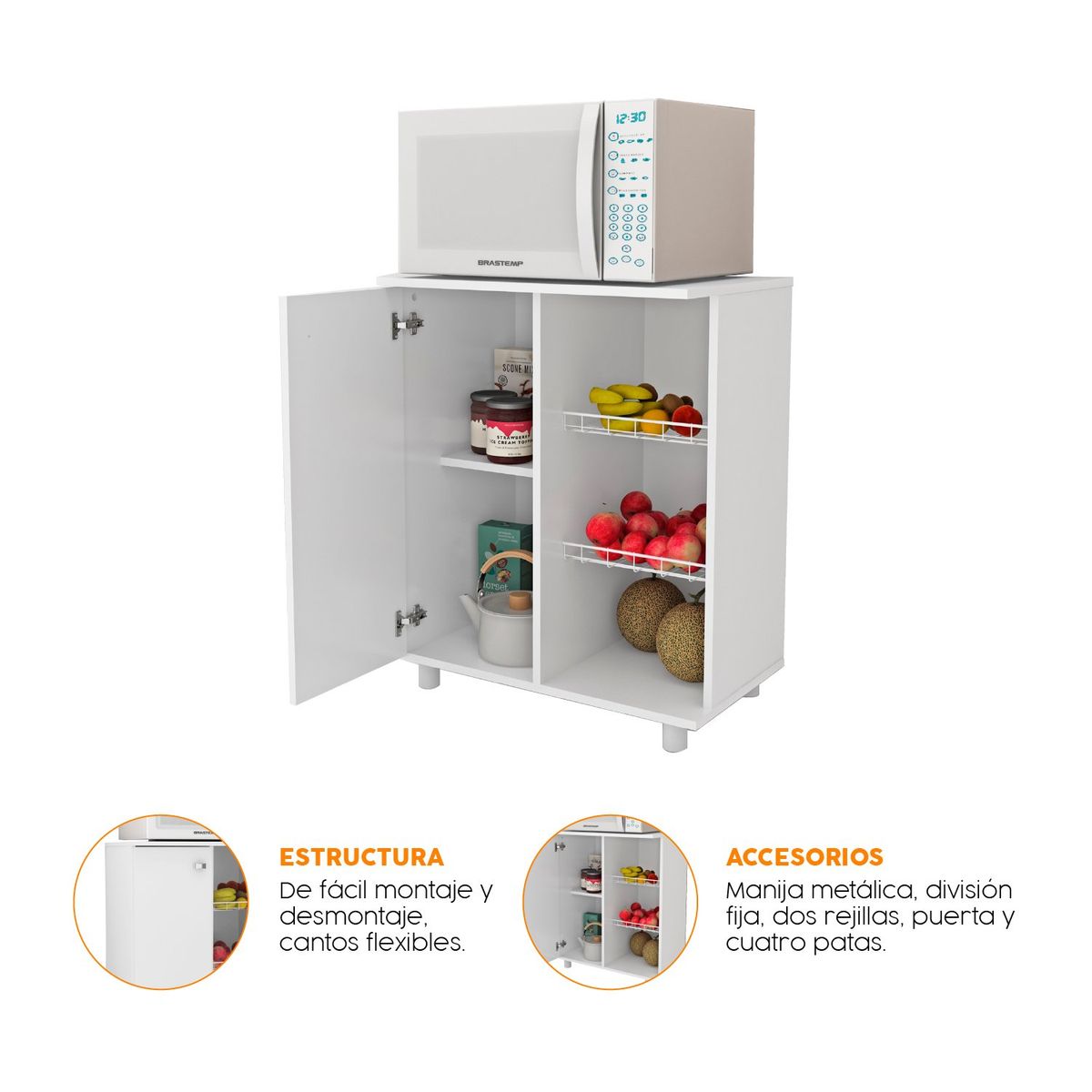 BONNO - Mueble De Cocina Vita Blanco Bonno