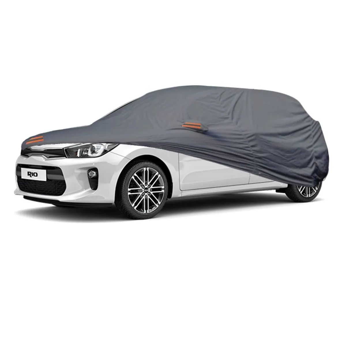 TECGO - PROTECTOR CUBIERTA COBERTOR TIPO KIA RIO HATCHBACK GRIS